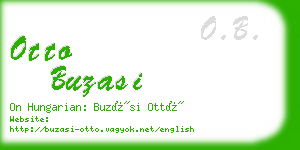 otto buzasi business card